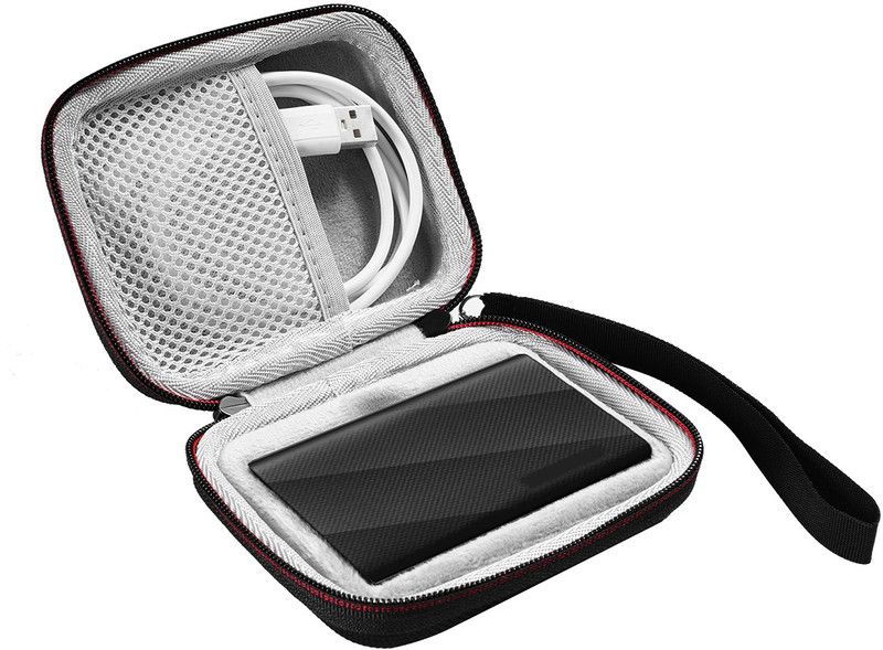 Verilux Pouch for Hard Drive case , No SSD Included, Black(Black, Cloth, Pack of: 1)