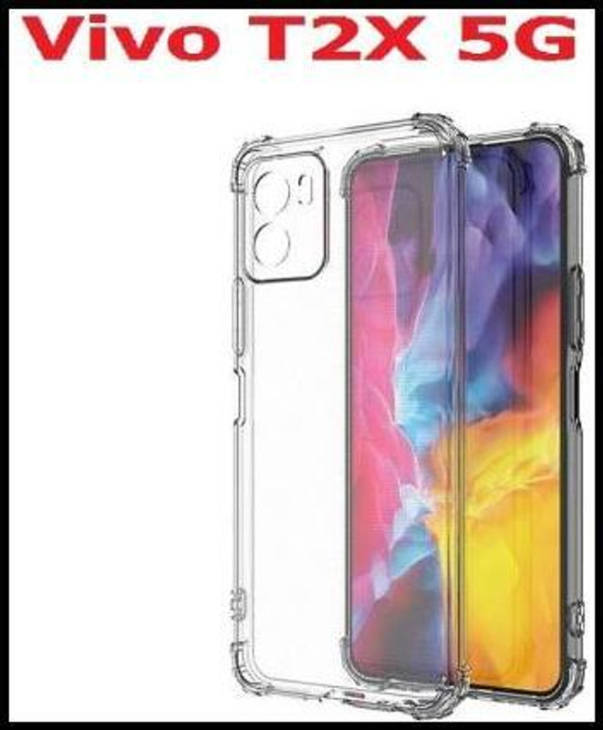 NIKICOVER Pouch for Vivo T2X 5G, Vivo T2X, (BM)(Transparent, Flexible, Silicon, Pack of: 1)