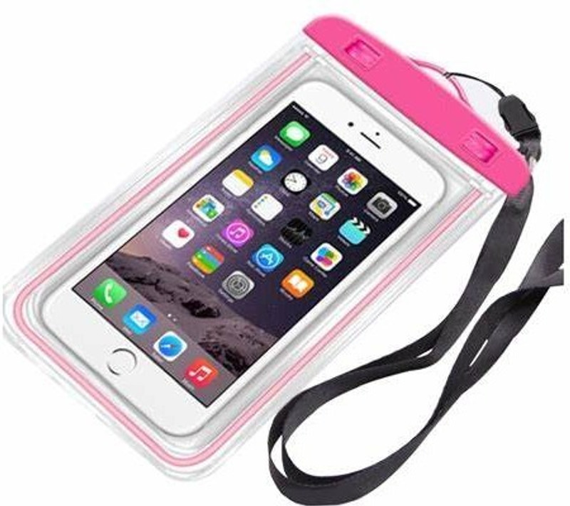 Sumgya Pouch for Transparent Waterproof Protection of smartphones Rain Mobile Pouch Cover, all smartphones(Pink, Waterproof, Pack of: 1)