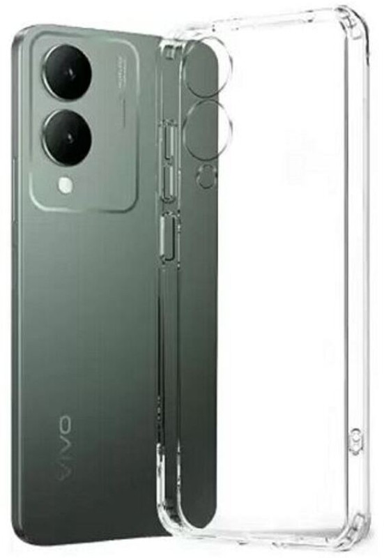 Mobtech Pouch for vivo Y17s, Vivo y28 5G(Transparent, Shock Proof, Rubber, Silicon, Pack of: 1)