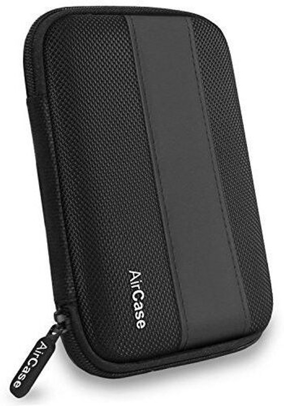 AirCase Pouch for 2.5" External Hard Drive(Black, Shock Proof, Pack of: 1)