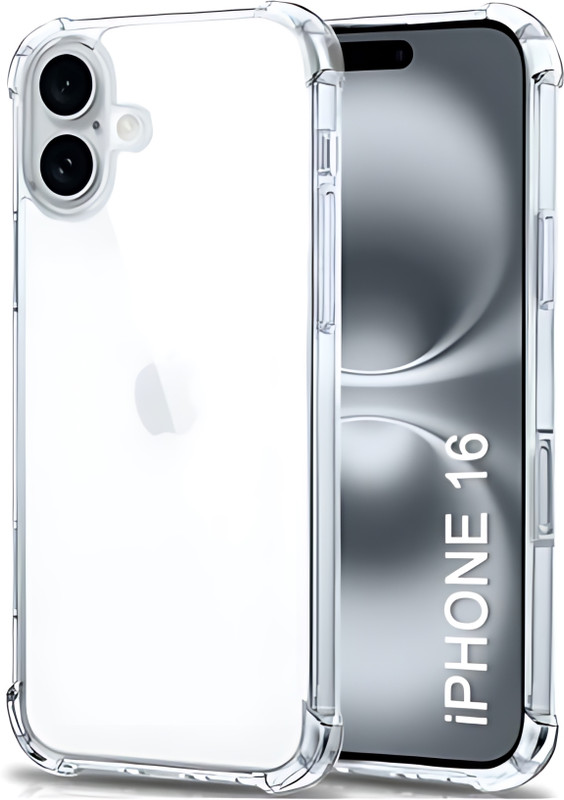 Techforce Pouch for iPhone 16(Transparent, Flexible, Silicon)