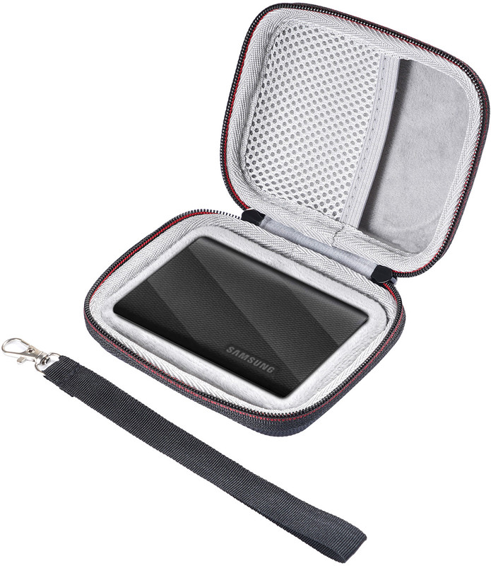 Zorbes Pouch for Travel Bag Accessory Bag with Handstrap, No SSD Included, Black(Multicolor, Cloth, Plastic)