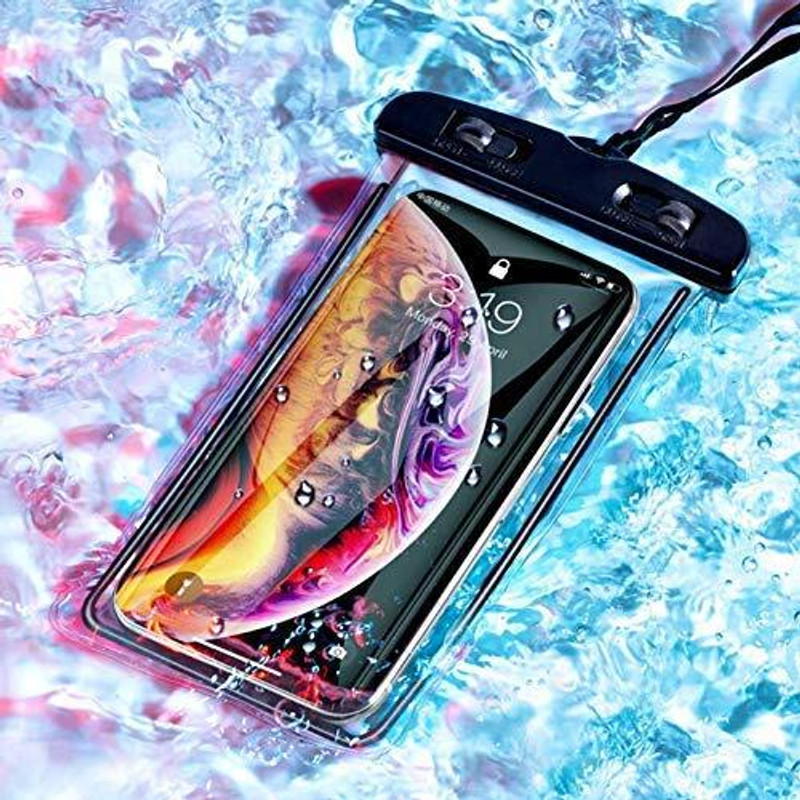 Comfortinglives Pouch for Rain & Water Damage Protection Mobile Cover Universal Fit(Multicolor, Waterproof, Plastic, Pack of: 1)