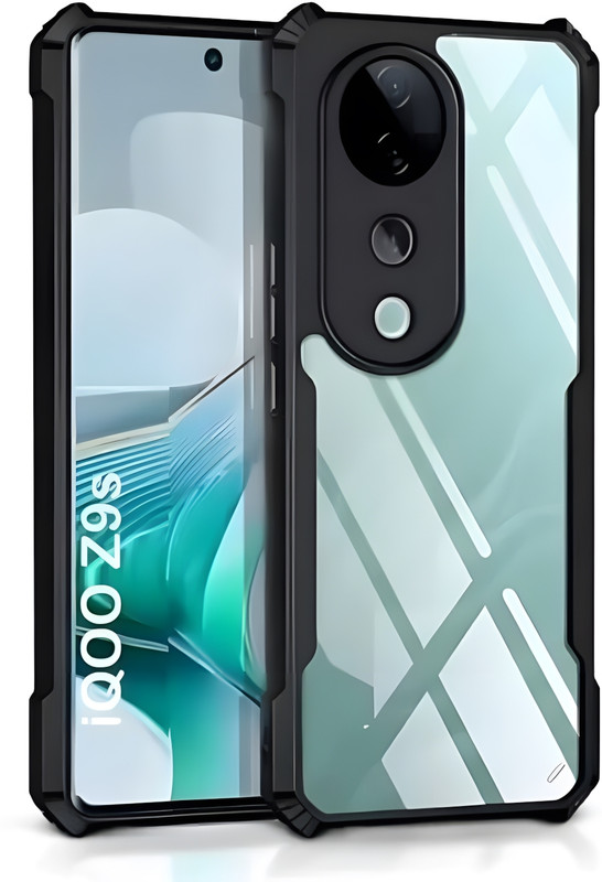 Sarju Pouch for iQOO Z9s 5G, Vivo V40e 5G(Black, Shock Proof, Pack of: 1)