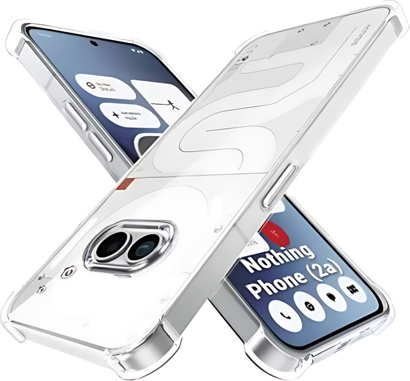 Mobtech Pouch for Nothing Phone 2a / Nothing Phone 2a Plus(Transparent, Shock Proof, Rubber, Pack of: 1)