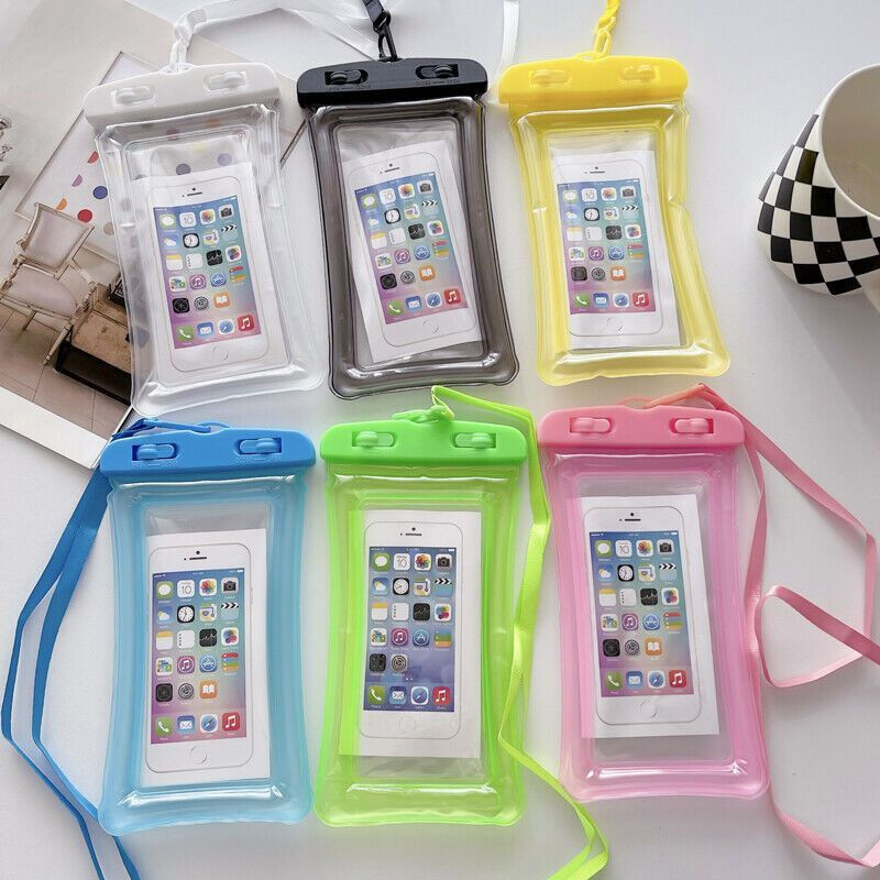 ArrowMax Pouch for Waterproof Pouch For Waterpark Rain Pool For All Mobile Phone(Multicolor, Waterproof, Silicon, Pack of: 1)