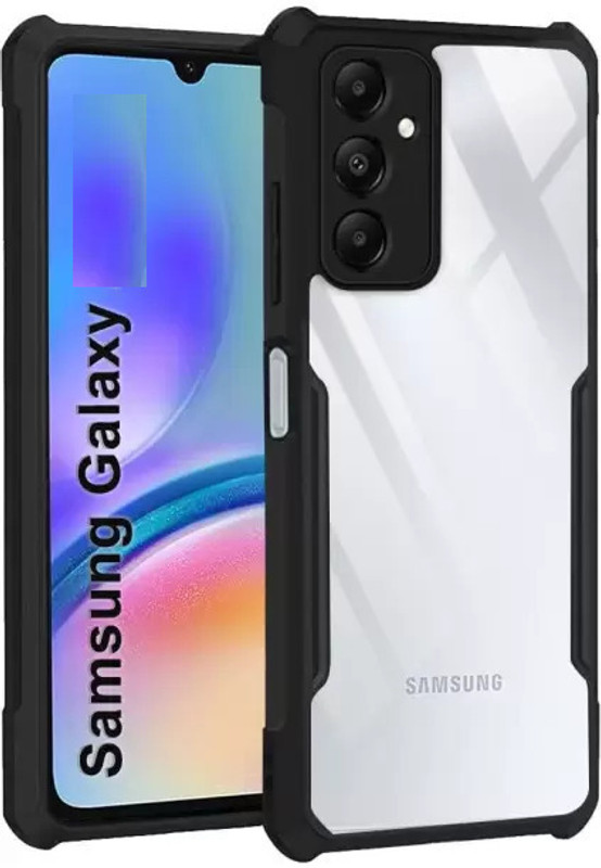 filbay Pouch for Samsung Galaxy A56 5G(Black, Transparent, Grip Case, Silicon, Pack of: 1)