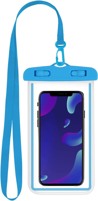 Webilla Pouch for Underwater cover bag for swimming, Rain, Pool, Beach, Diving, Skiing(Blue, Plastic, Pack of: 1)
