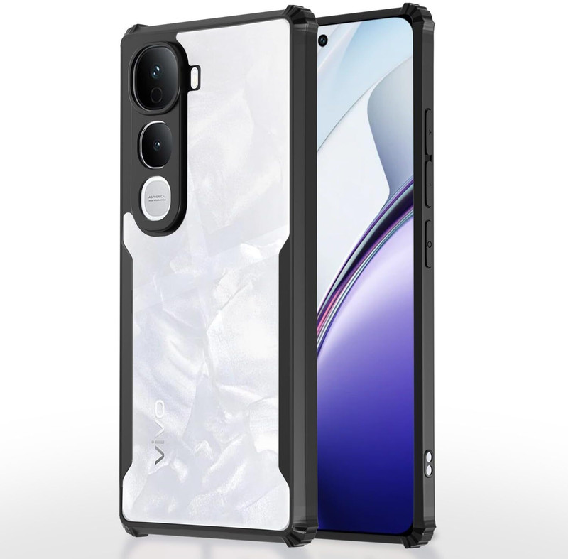 JASH Pouch for Back Cover for Vivo_Y400 Pro 5G V2439 Transparent Eagle Back Cover (Black, Pack of: 1)(Black, Camera Bump Protector, Plastic, Pack of: 1)