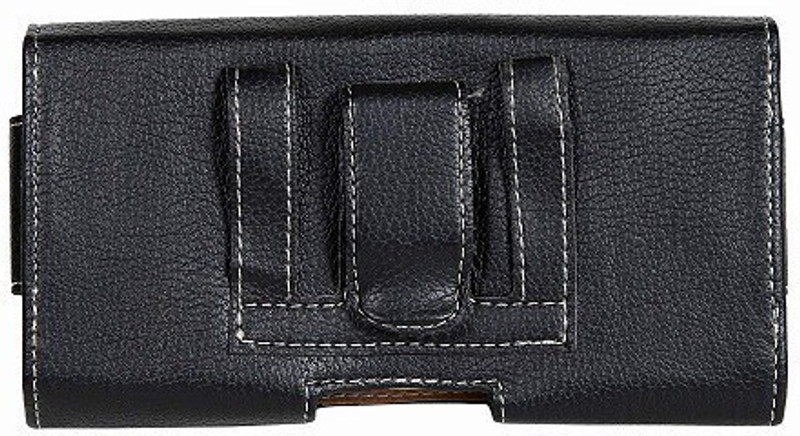 Bodoma Pouch for Belt Leather Mobile Pouch Cover waist bag mobile pouch (6.0 To 6.7 inch)(Black, Magnetic Case, Artificial Leather, Pack of: 1)