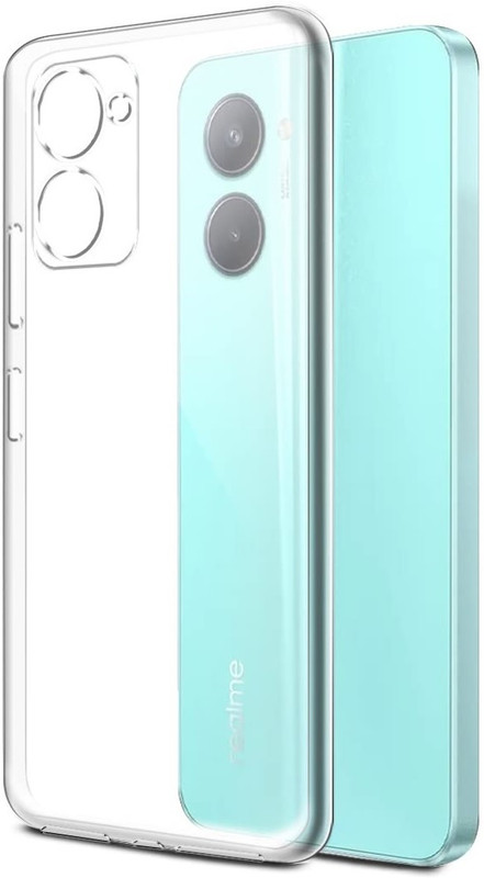 Cell Mobile Pouch for Realme 10 Pro 5G(Transparent, White, Grip Case, Pack of: 1)