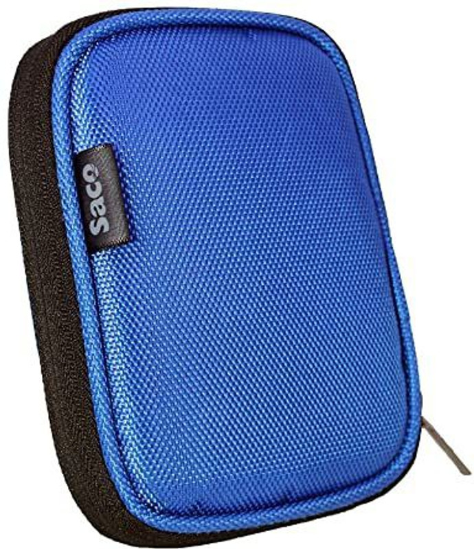 Saco Pouch for Seagate Expansion 4TB/5TB External Hard Disk Case (Maximum Size fits Upto 12.5 x 9.2 cm)(Blue, Shock Proof, Pack of: 1)