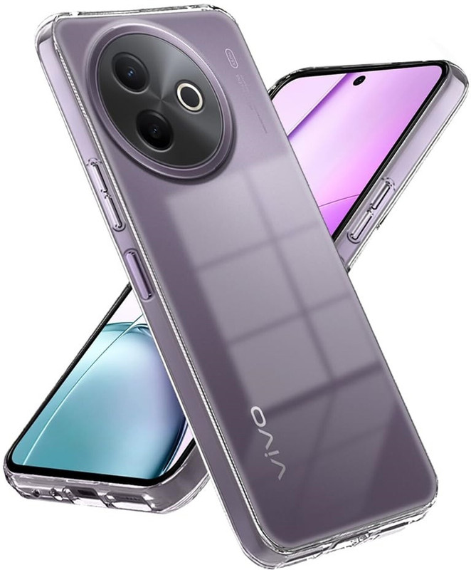 GVSR Pouch for Vivo V70 FE 5G;Vivo V70 FE 5G(Transparent, Camera Bump Protector, Rubber, Pack of: 1)