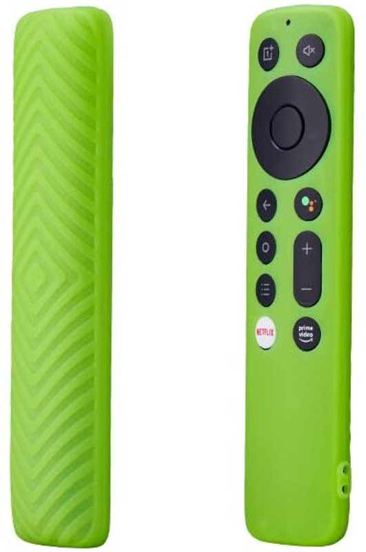 Tech Vibes Protective Case for TV Remote Cover Compatible with Oneplus Tv Remote Q Series/U Series / Y1S / Y1S(Green, Silicon, Pack of: 1)