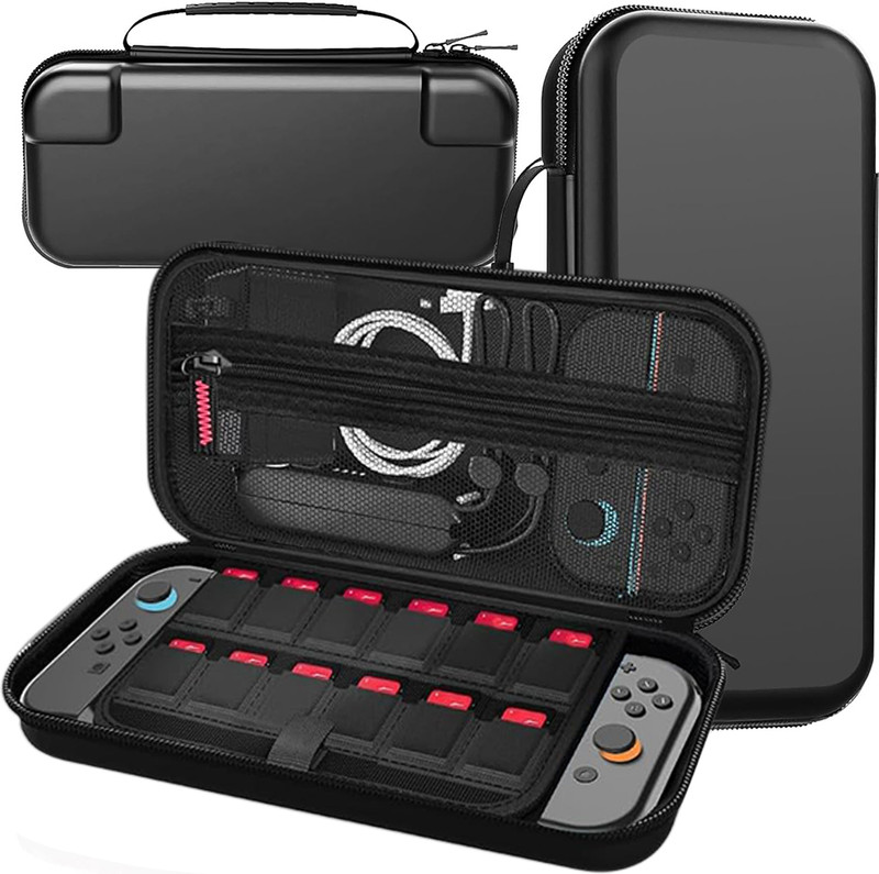 Zomei Protective Case for Nintendo Switch, Nintendo Switch 2(Black, Plastic, Pack of: 1)