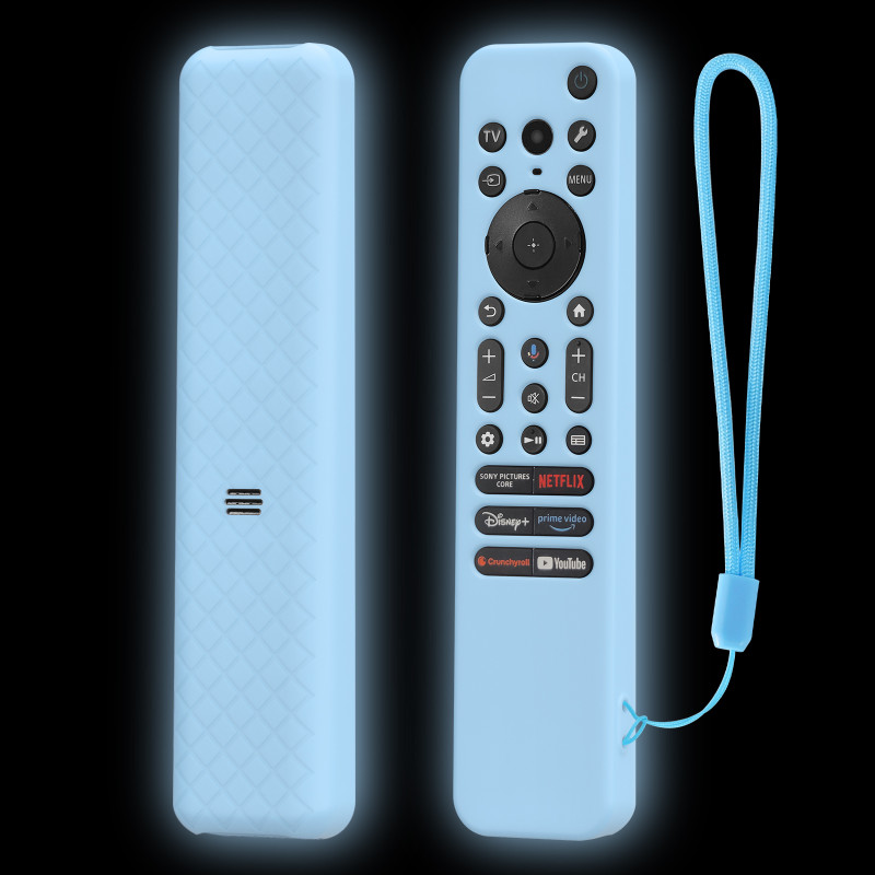 RAYA Protective Case for Sony TV Voice Remote RMF-TX811D / TX900 MG3 / TX800U BRAVIA Series Remote Protective Cover(Black, Silicon, Pack of: 1)