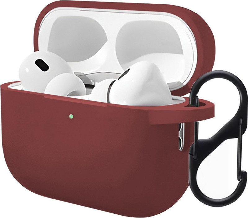 capo Protective Case for Apple Airpods Pro 3 2025 (3rd Generation)(Red, Silicon, Pack of: 1)
