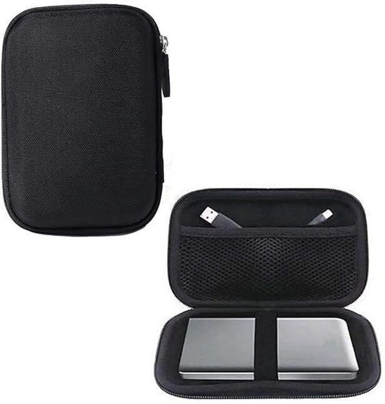 GadgetBite Protective Case for Hard Disk | External Hard Disk Case EVA Carry Pouch Cover for 2.5-Inch Hard Drive(Grey, Pack of: 1)