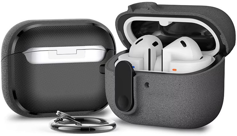 valente Protective Case for Galaxy Buds 3 pro, Galaxy Buds 3(Grey, Polycarbonate, Pack of: 1)