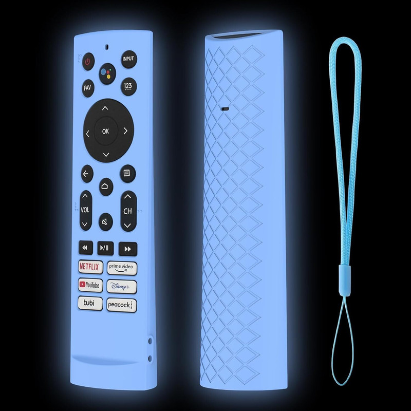 RAYA Protective Case for Hisense Smart TV Remote & VU GLOLED Series TV Remote Cover(Black, Silicon, Pack of: 1)