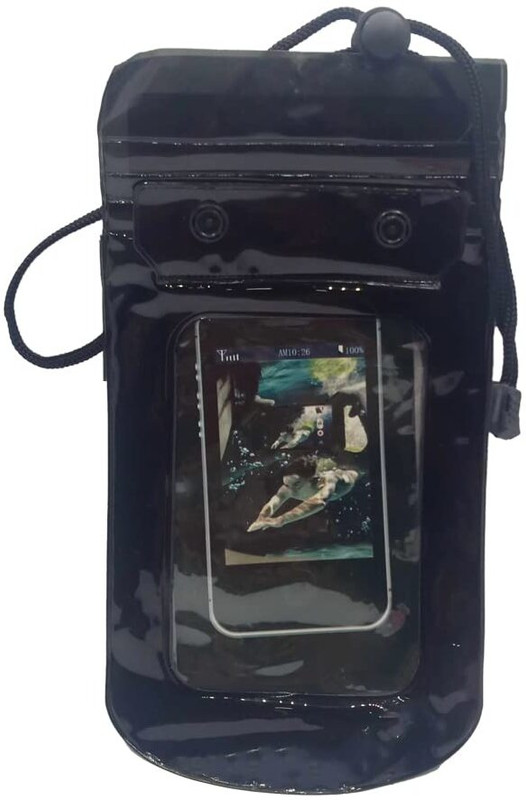 Sisq Pouch for Protect Mobile From Water and Dust(Black, Plastic)