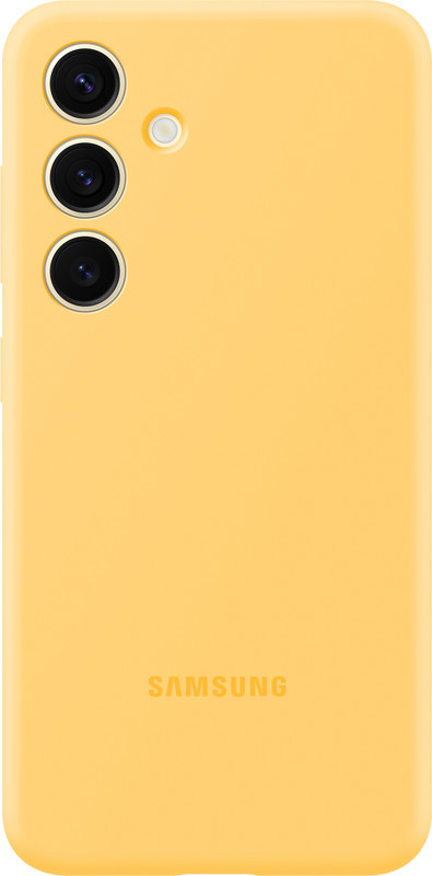 Samsung Back Cover for Samsung Galaxy S24(Yellow, Flexible, Silicon, Pack of: 1)