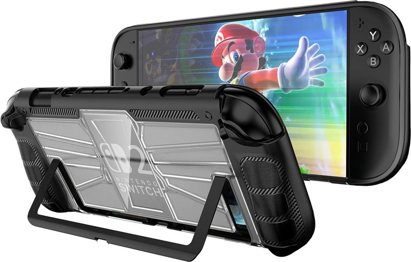 OIVO INDIA Sleeve for Nintendo Switch 2 (2025)(Black, Grip Case, Silicon, Pack of: 1)