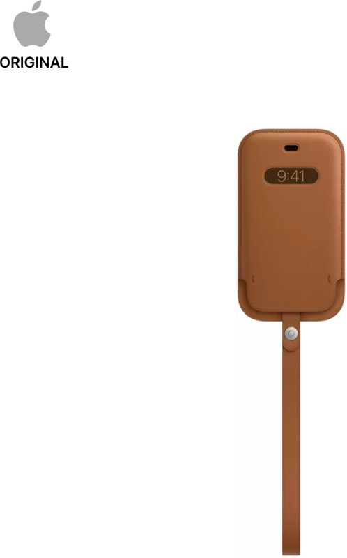 Apple Pouch for iPhone 12 Mini(Saddle Brown, Leather)