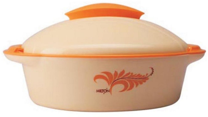 MILTON Crisp DLX 2000 Insulated Inner Steel Casserole, 1.70 litres, Orange Thermoware Casserole(1700 ml)