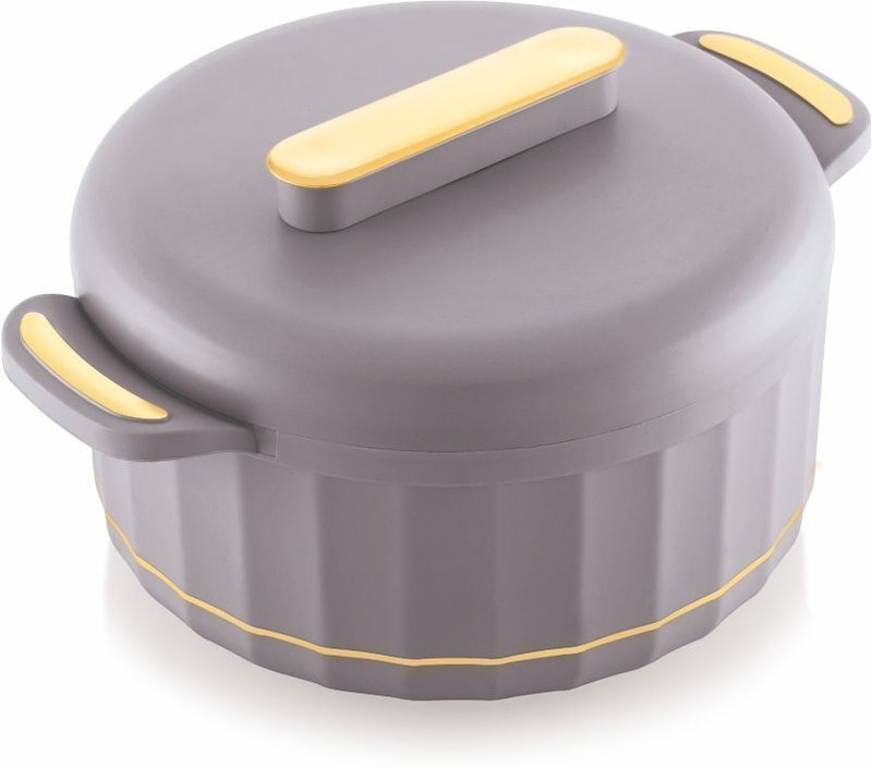 MODWARE Venice Inner Steel Hot Casserole Hotpot Box For Roti, Grey Thermoware Casserole(2200 ml)