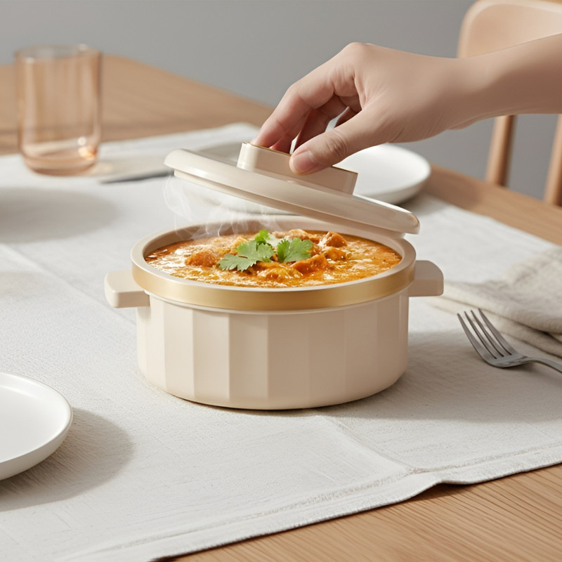 MODWARE Mayora 1000ml Casserole, Hot Pot For Roti Thermoware Casserole(1000 ml)