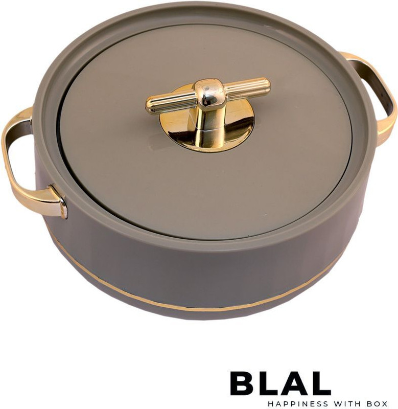 BLAL Decent 2500 Plastic Inner Stainless Steel Insulated Casserole Hot pot Thermoware Casserole(1800 ml)