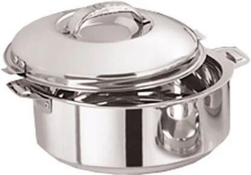 SK NAHAR Collection HotPot,chapati box/chapati container/hot case in Stainless Steel 1800 ML Cook and Serve Casserole Serve Casserole Thermoware Casserole(1800 ml)