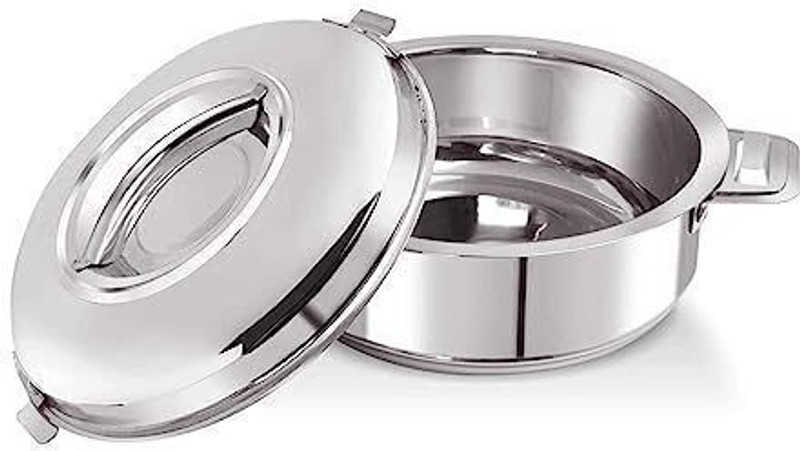BLAL Stainless Steel Insulated Hot Pot Casserole, Capacity - 2.5 Liter, Cook and Serve Casserole(2500 ml)