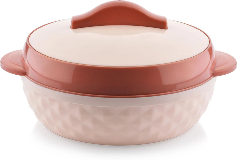 BLAL Taigun 3000 Insulated Inner Steel Casserole BPA Free Food Grade Pink Thermoware Casserole(1800 ml)
