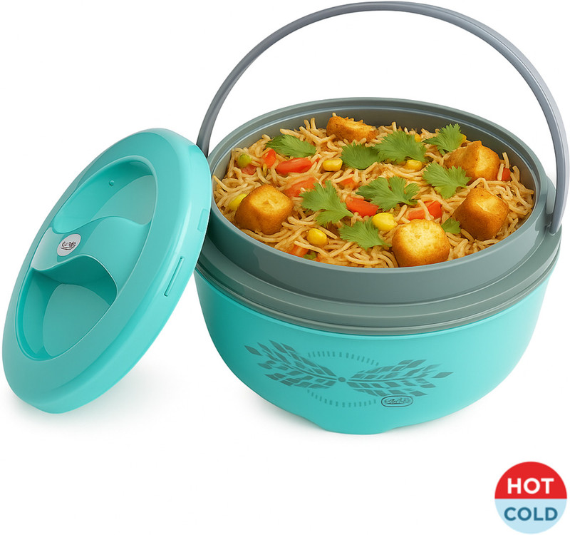 Gripwell Insulated Steel Casserole 3000 ml Hot Pot for Roti, Food, Kitchen Use Thermoware Casserole(3000 ml)