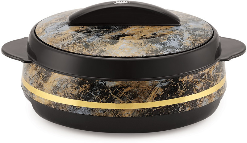 Flipkart SmartBuy Marble Finish 2000Ml Insulated Hot Pot Inner Steel & Plastic Casserole With Lid Serve Casserole(2000 ml)