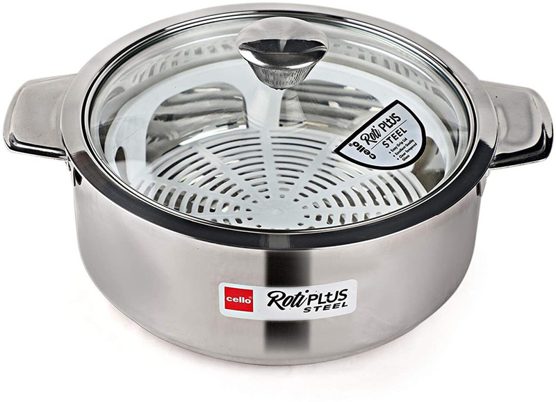 cello ROTIPLUS BIG STAINLESS STEEL HOT POT Thermoware Casserole(1500 ml)