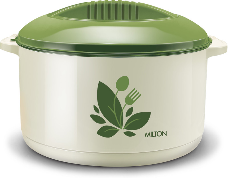 MILTON Orchid 10000 Inner Steel Casserole, 9.64 Litres, Moss Green Thermoware Casserole(9640 ml)