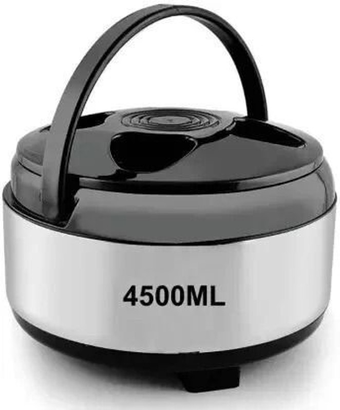 GORSON Steel Thermoware Casserole for Roti/Chapati DoubleWall Insulated hot Meal Thermoware Casserole(4500 ml)