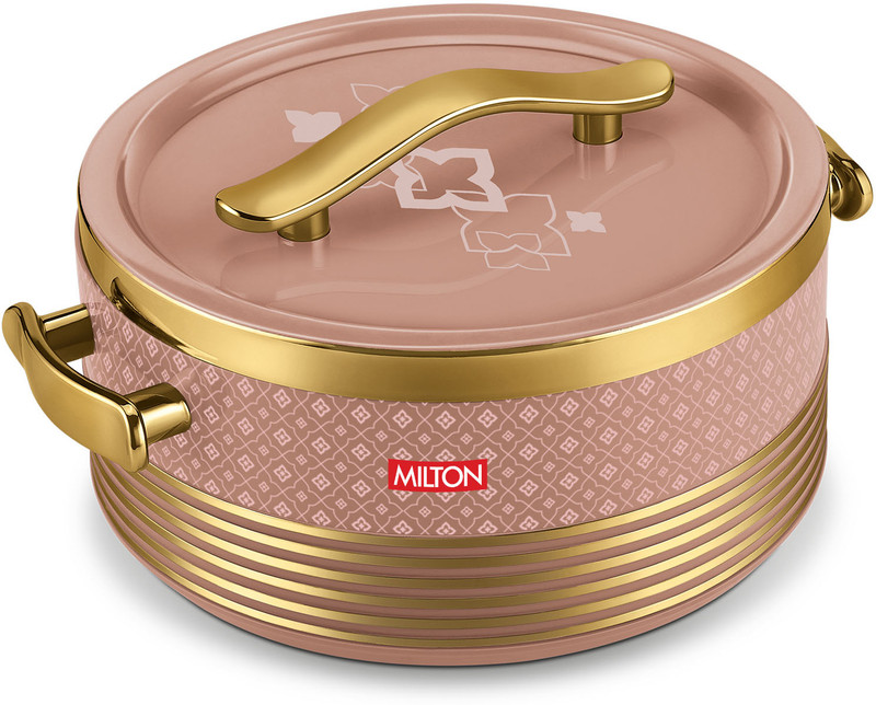 MILTON Insignia 1000 Casserole 1900 ml | Inside Steel, Insulated Hot Pot - Brown Thermoware Casserole(1900 ml)