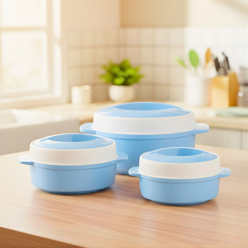 MODWARE Casserole Set 1500ml, 1000ml, 500ml Pack of 3 Thermoware Casserole Set(3000 ml)