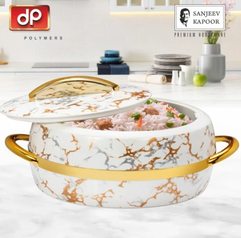 Sanjeev Kapoor Optima Stainless Steel Insulated Casserole Hot Pot – Keeps Food Hot & Fresh Thermoware Casserole(1200 ml)