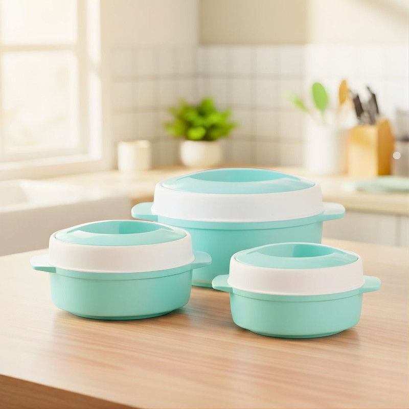 MODWARE Casserole Set 1500ml, 1000ml, 500ml Pack of 3 Thermoware Casserole Set(3000 ml)
