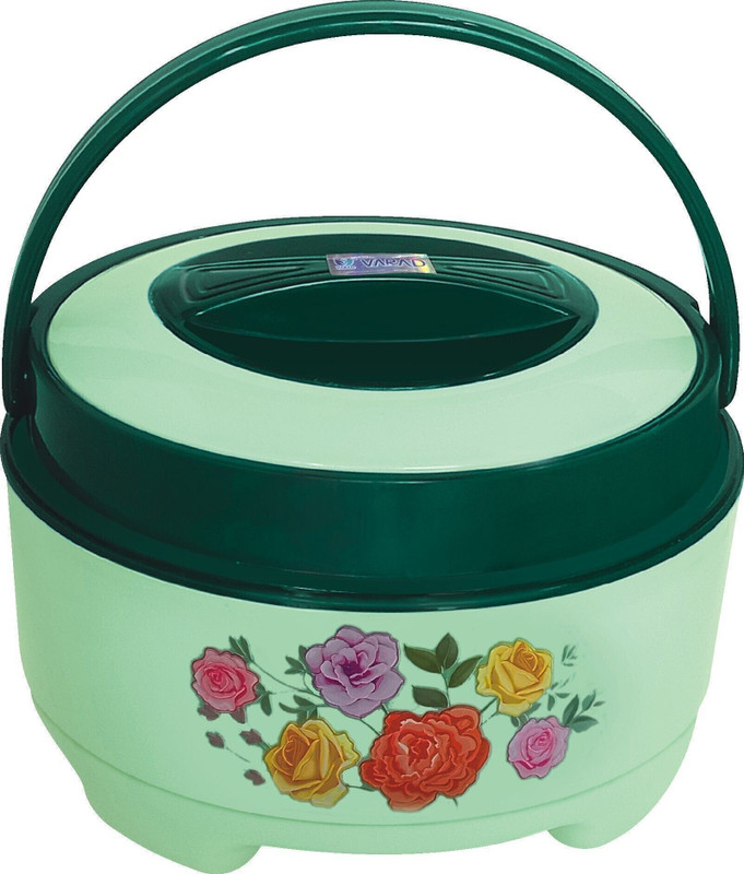 BLAL Delta 2500 Plastic Inner Stainless Steel Casserole, Hot Pot 1.5 Litres,Green Thermoware Casserole(1500 ml)