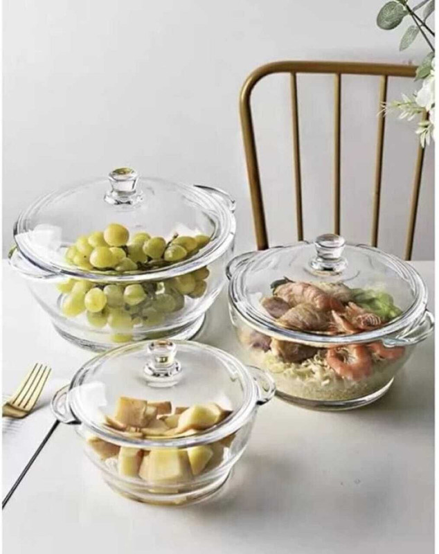 Adigee Pack of 3 Cook and Serve Casserole(1000 ml)