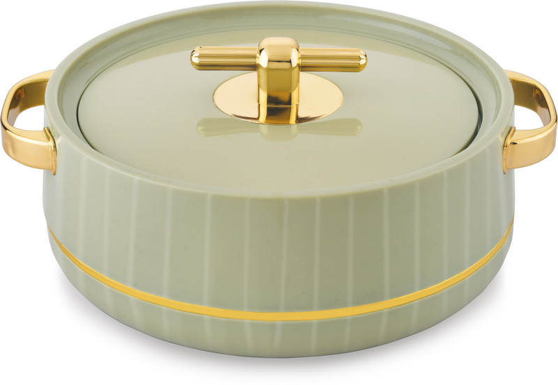 Bola Deluxe Decor 3000 Inner Stainless Steel Insulated Casserole Brown Gold Thermoware Casserole(1600 ml)