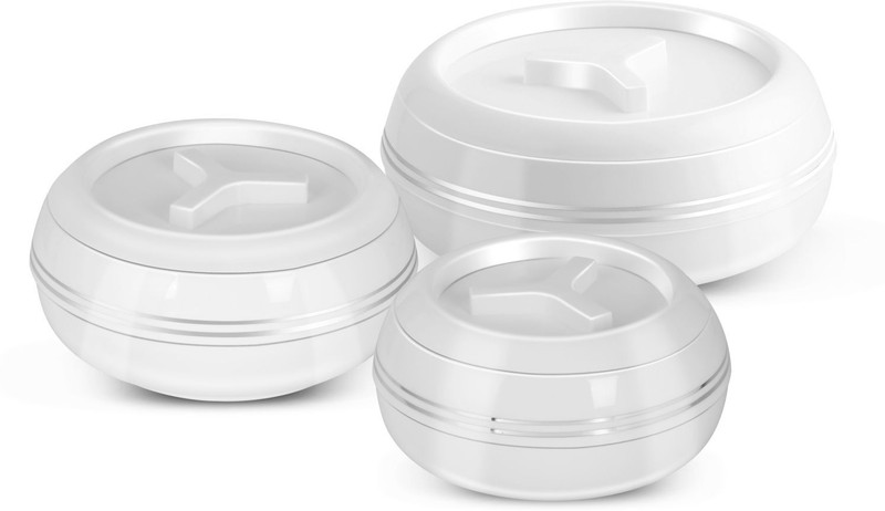 JAYPEE Teen Bhoj Pack of 3 Thermoware Casserole Set(1200 ml, 800 ml, 600 ml)