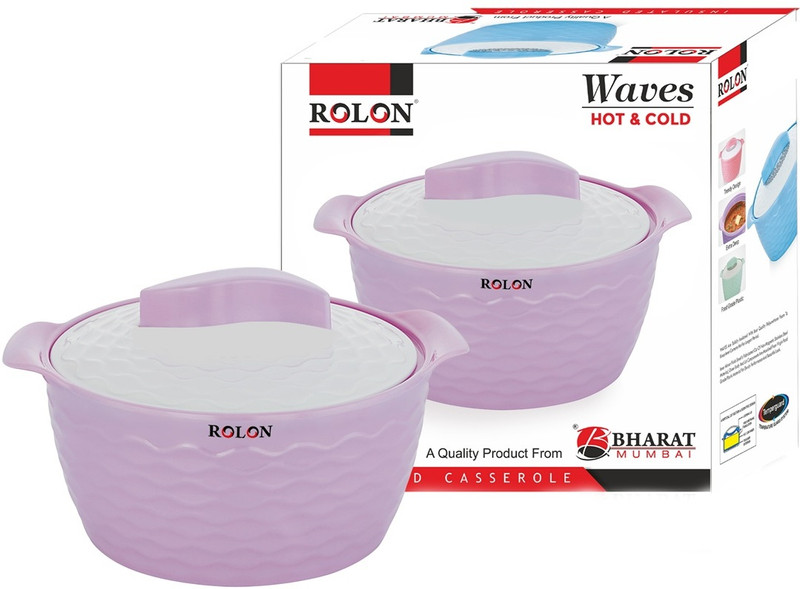 ROLON Waves 1600 Casserole Blue | 1150 ml Capacity Thermoware Casserole(1150 ml)